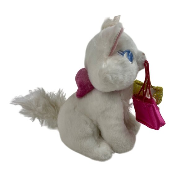 Disney Store 6" Shopping Marie Aristocats  Plush Stuffed Toy White Cat Kitten - Picture 6 of 10